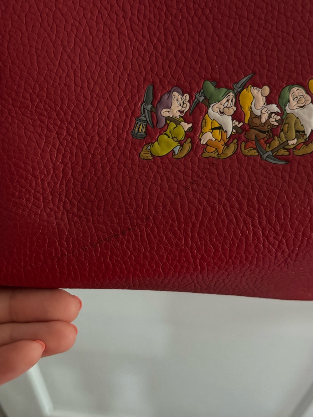 COACH Snow White Red Tote - GUC - Picture 6 of 6